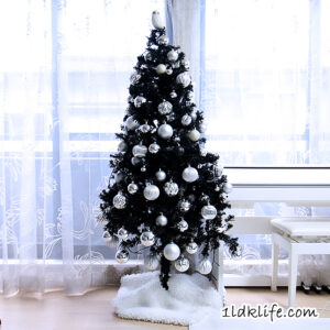 我が家のモノトーンクリスマスツリー2020_昼